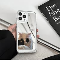 [FM078] iphone17 ケース スマホケース ミラー シンプル iphone16/15proケース 鏡 付き iphone ケース かわいい 韓国