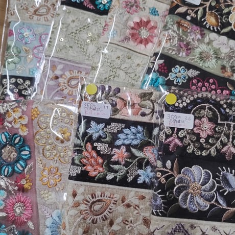 Kaimu様 インド刺繍リボン アクセサリー