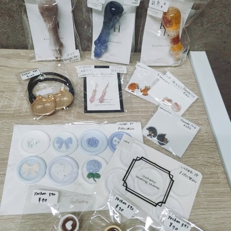 Yukirin様 シーリングスタンプ ハンドル ハンカチ ティッシュケース  アクセサリー