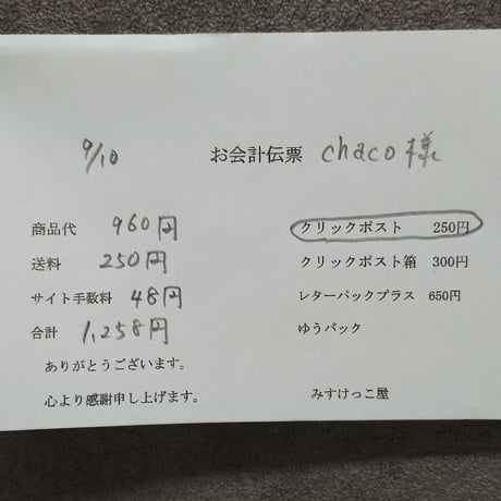 Chaco様  生地