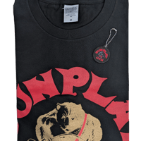 WEBショップ限定！クマロゴ黒Tシャツ＋キーホルダーセット