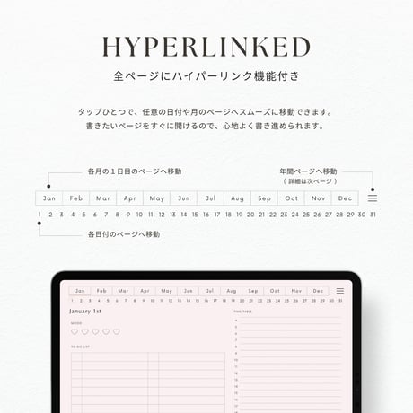 デジタルプランナー┊︎6色セット┊︎スケジュール管理┊︎ToDoリスト┊︎リンク付き