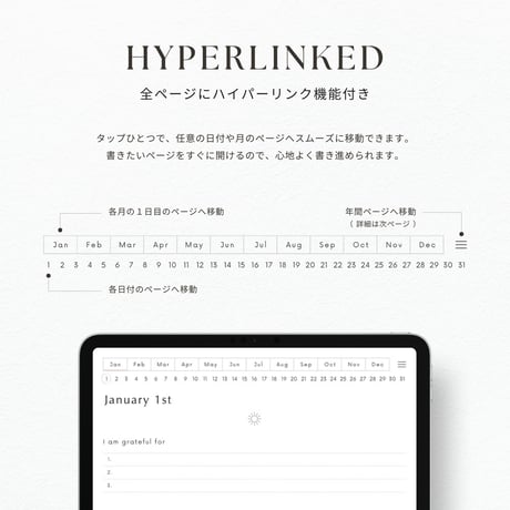 モーニング&ナイトジャーナル┊︎6色セット┊︎感謝日記┊︎セルフケア┊︎リンク付き