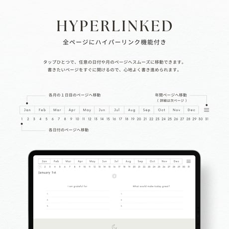 モーニング&ナイトジャーナル┊︎6色セット┊︎感謝日記┊︎セルフケア┊︎リンク付き