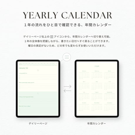 モーニング&ナイトジャーナル┊︎6色セット┊︎感謝日記┊︎マインドフルネス┊︎リンク付き