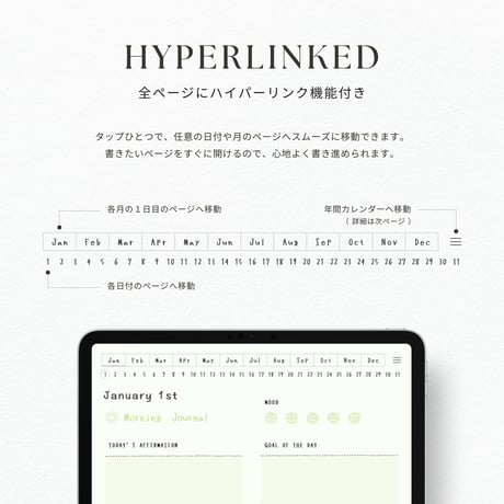 モーニングジャーナル┊︎6色セット┊︎感謝日記┊︎マインドフルネス┊︎リンク付き