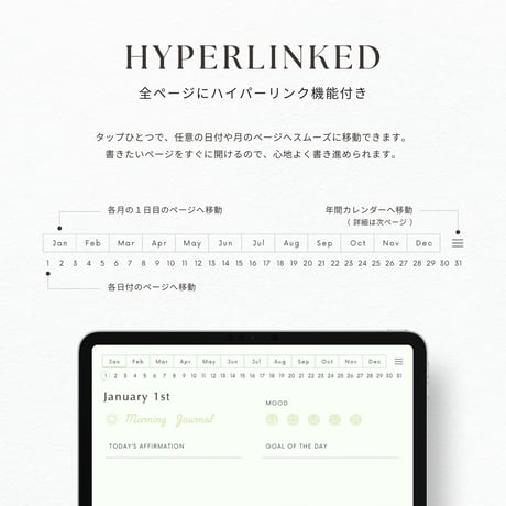 モーニングジャーナル┊︎6色セット┊︎感謝日記┊︎マインドフルネス┊︎リンク付き