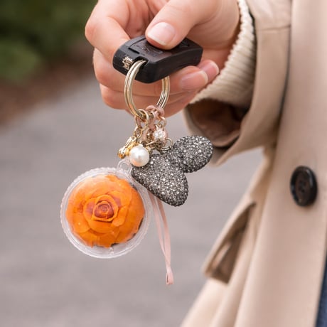 Bloom Key Charm（ブルーム キーチャーム）(ビジューリボン)