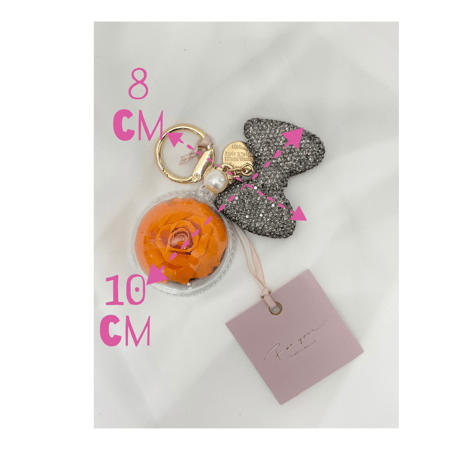 Bloom Key Charm（ブルーム キーチャーム）(ビジューリボン)