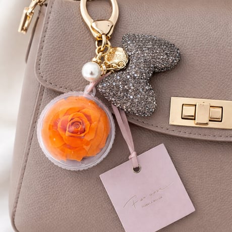 Bloom Key Charm（ブルーム キーチャーム）(ビジューリボン)