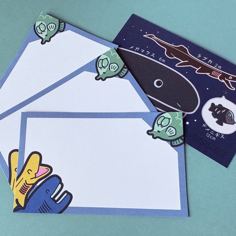 イチオシ深海魚メッセージカード（15枚入） | やまさんげ本舗深海支店