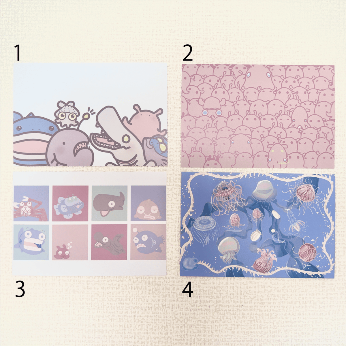 グッズイラストポストカード(全6種) | やまさんげ本舗深海支店