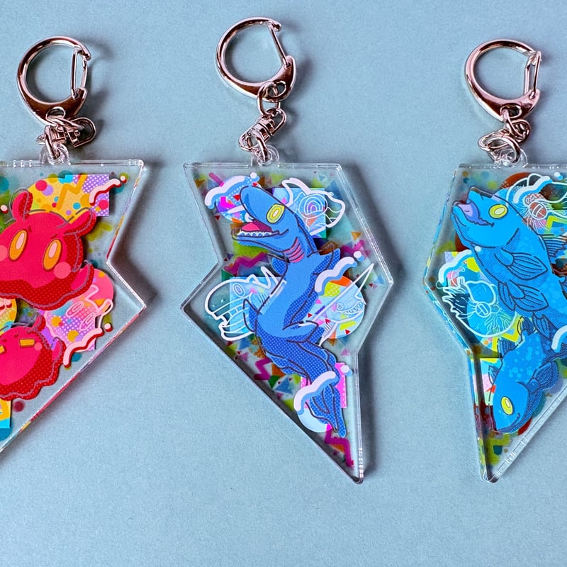 イナヅマ型アクリルキーホルダー（全3種） | やまさんげ本舗深海支店