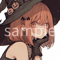 SNSアイコン「ハロウィン×女の子①」（１点限り）