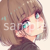 SNSアイコン「女の子③」（１点限り）