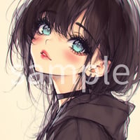 SNSアイコン「女の子④」（１点限り）