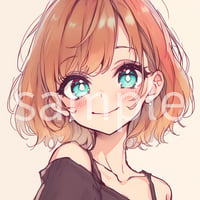 SNSアイコン「女の子②」（１点限り）