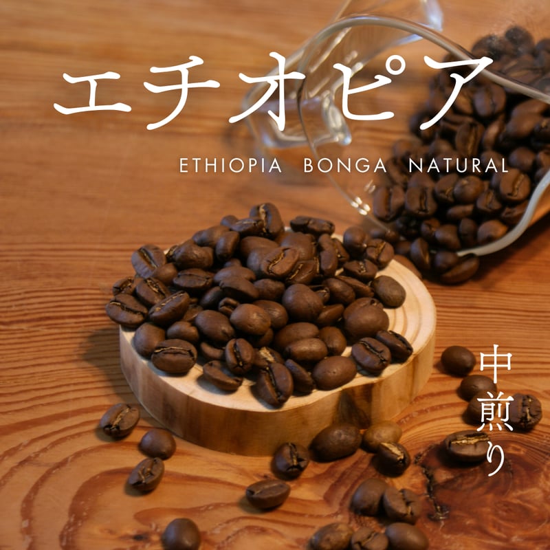 エチオピア ボンガ ナチュラル 中煎り | 一雨珈琲