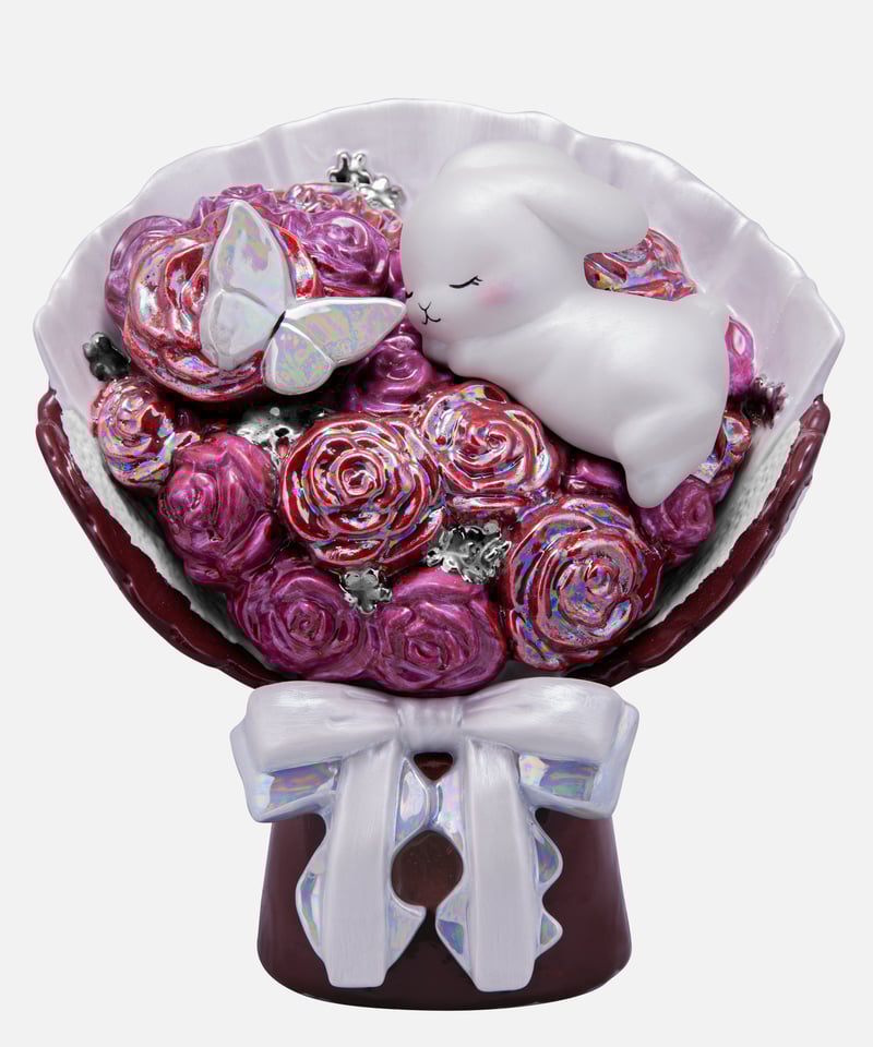 フラワーラビッツデキャンタ ペアでかわいいうさぎのお酒「Flower Rabbits Decanter