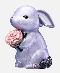 Flower Rabbits Decanter/紫うさぎ Flower Rabbits Decanter [PAIR] | Flower Rabbits