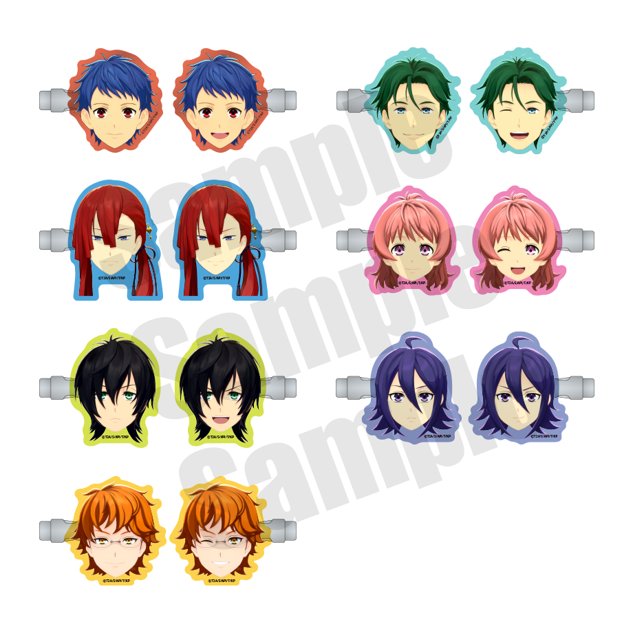 プリズムの煌めきフェイスヘアクリップ（2本セット/全7種） | 