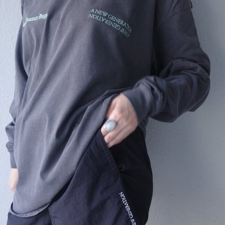 A NEW GENERATION "LongSummerDays" L/S TEE /ブラック
