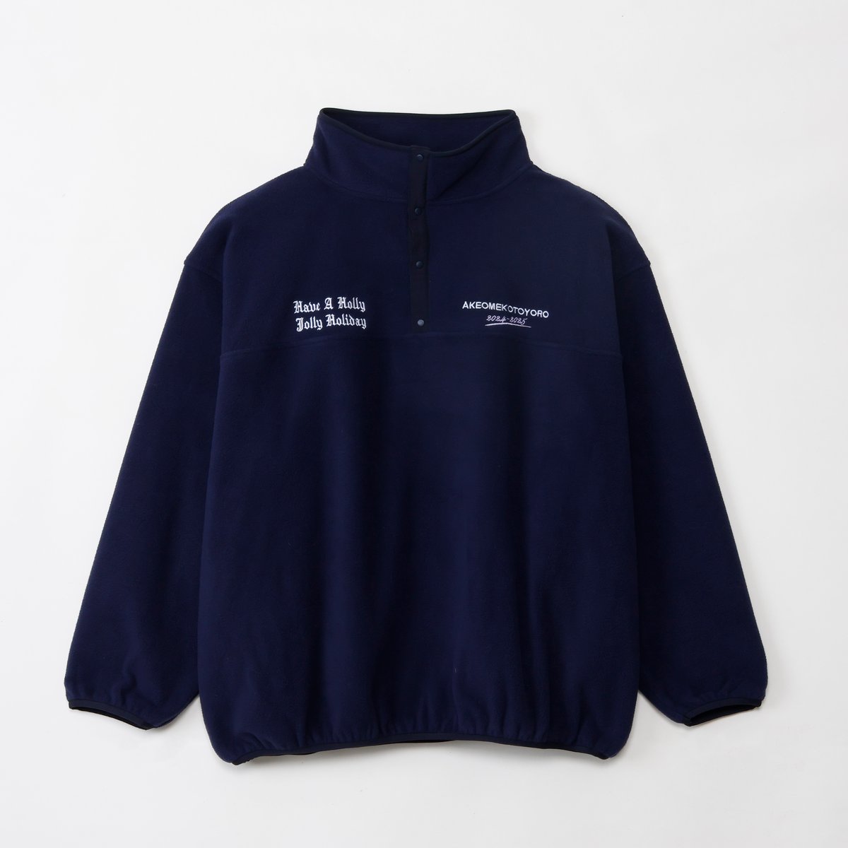Holiday Halfsnap Fleece /NAVY | newapproachstore