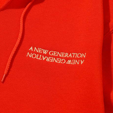 A NEW GENERATION "After Winter" Hoodie / Tomato
