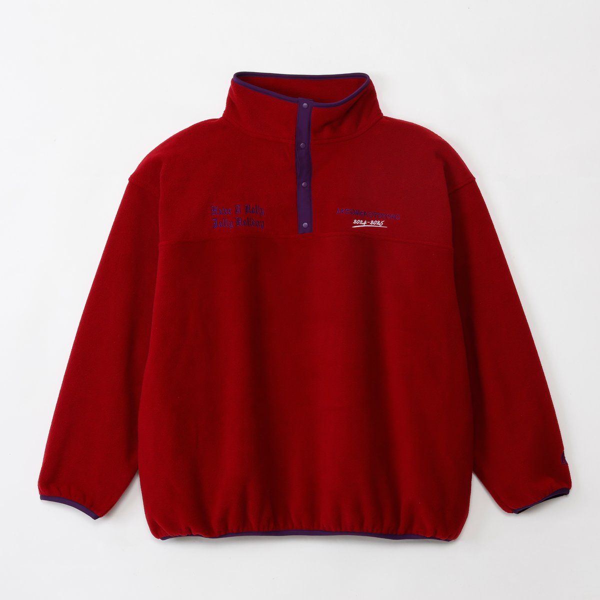 Holiday Halfsnap Fleece /BURGUNDY | newapproach