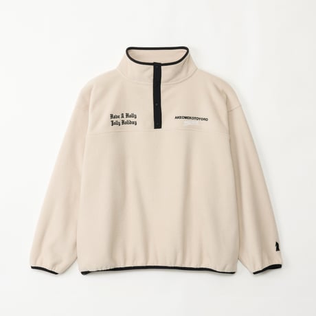 Holiday Halfsnap Fleece / Ivory -2nd. | newappr