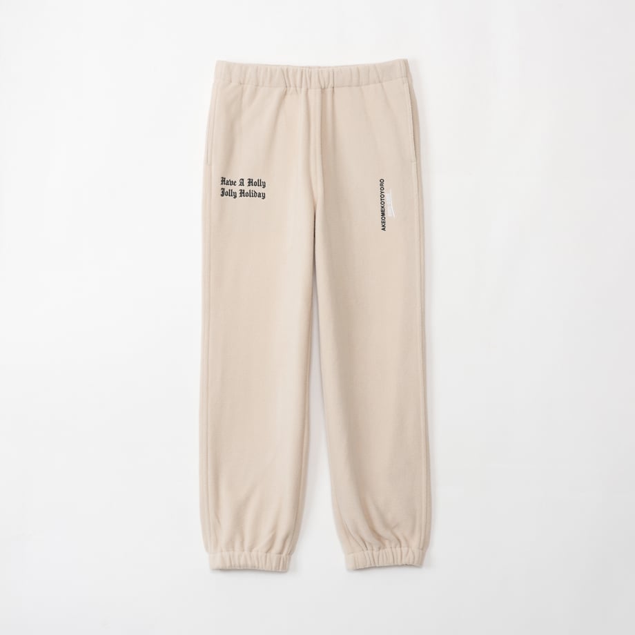 Holiday Fleece Pants / Ivory | newapproachstore