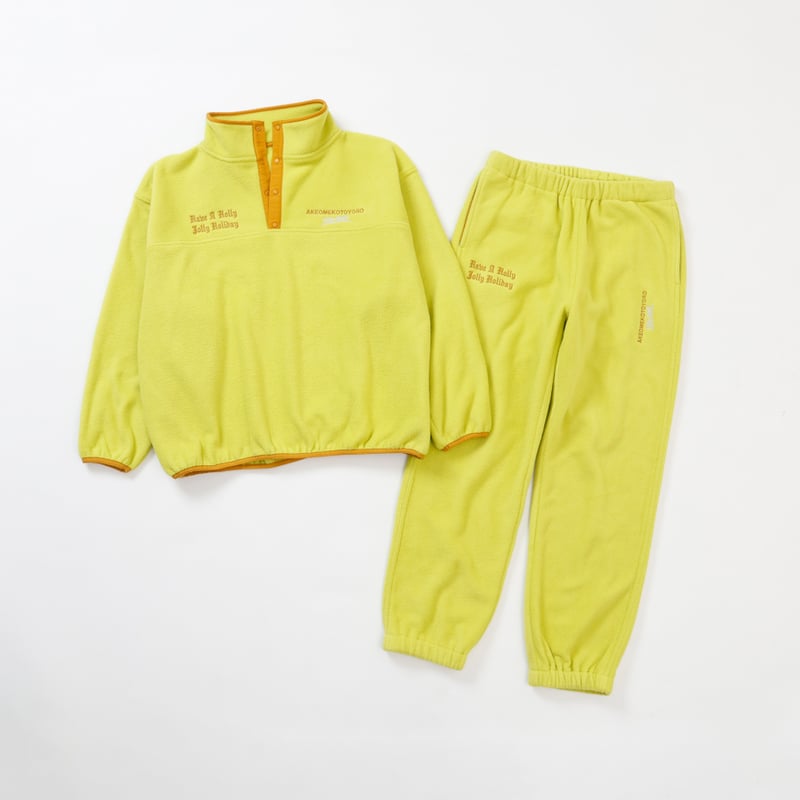 Holiday Halfsnap Fleece / Lime | newapproachstore