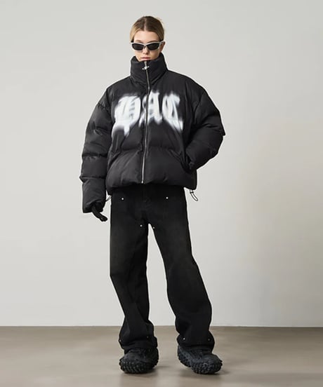 harsh and cruel Phantom Logo Down Jacket
