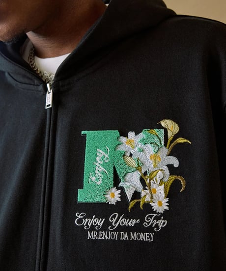 Mr. Enjoy Da Money Flowers Foodie Black