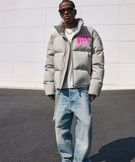 MEDM Spray graffiti down jacket