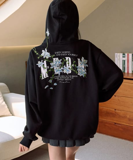 Flowers Inspired Foodie Black