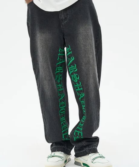 Harsh and cruel Side Written Pants