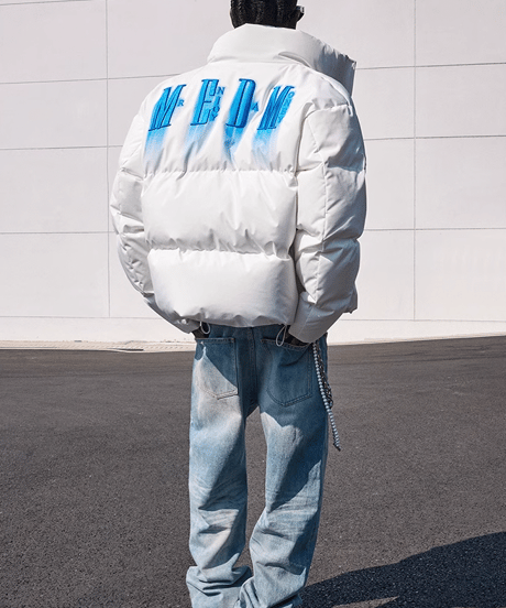 MEDM Spray graffiti down jacket