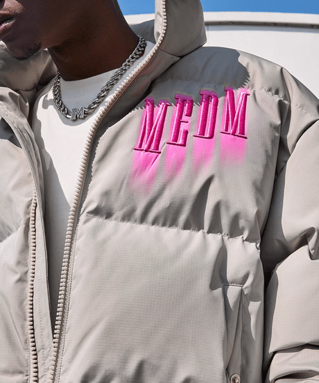 MEDM Spray graffiti down jacket