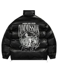 harsh and cruel Crocodile pattern down jacket BLACK