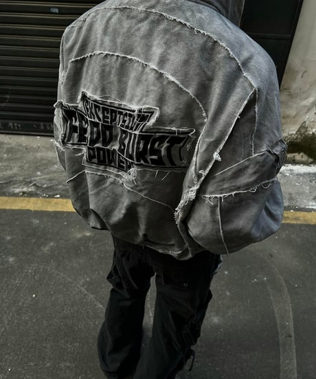 FEIDO BURST Vintage Damaged Jacket
