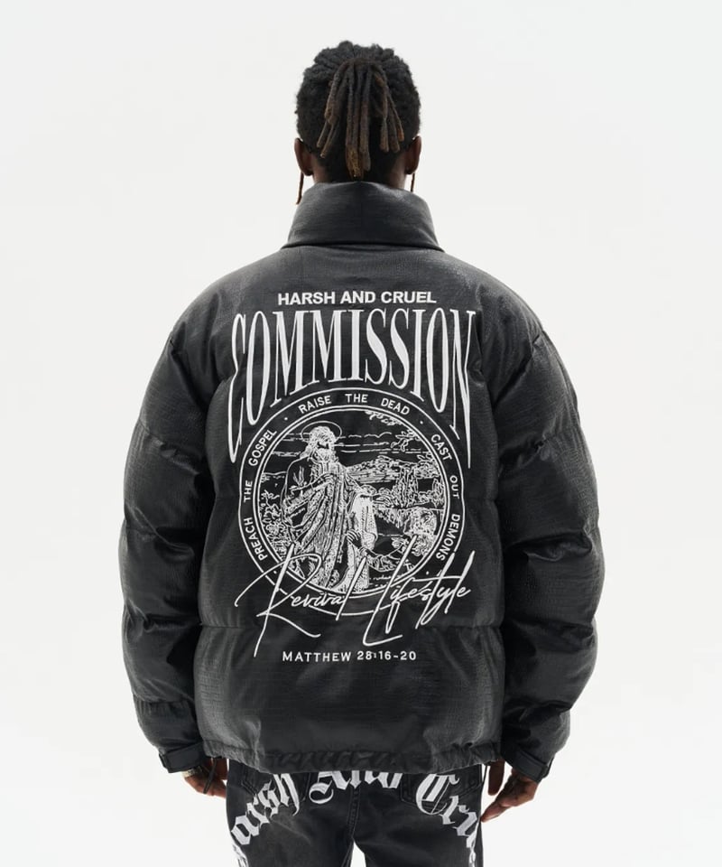 harsh and cruel Crocodile pattern down jacket B