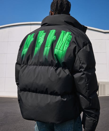 MEDM Spray graffiti down jacket