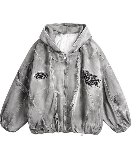 FEIDO BURST Vintage Damaged Jacket