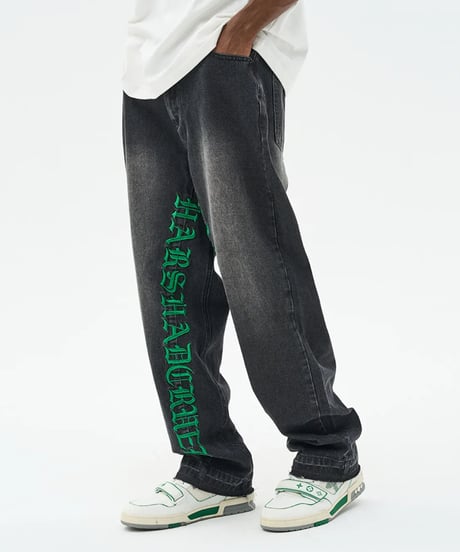 Harsh and cruel Side Written Pants