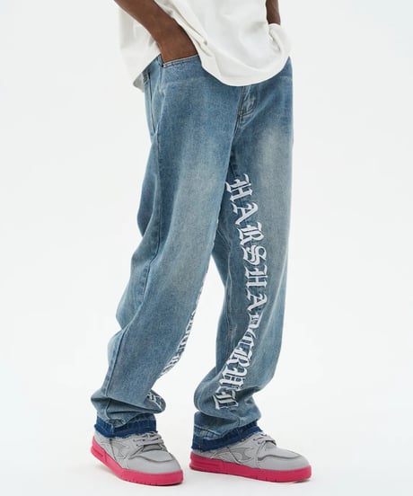 Harsh and cruel Side Written Pants