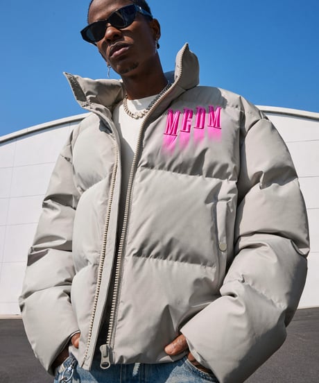 MEDM Spray graffiti down jacket