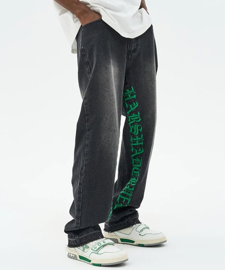 Harsh and cruel Side Written Pants