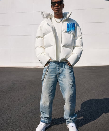 MEDM Spray graffiti down jacket