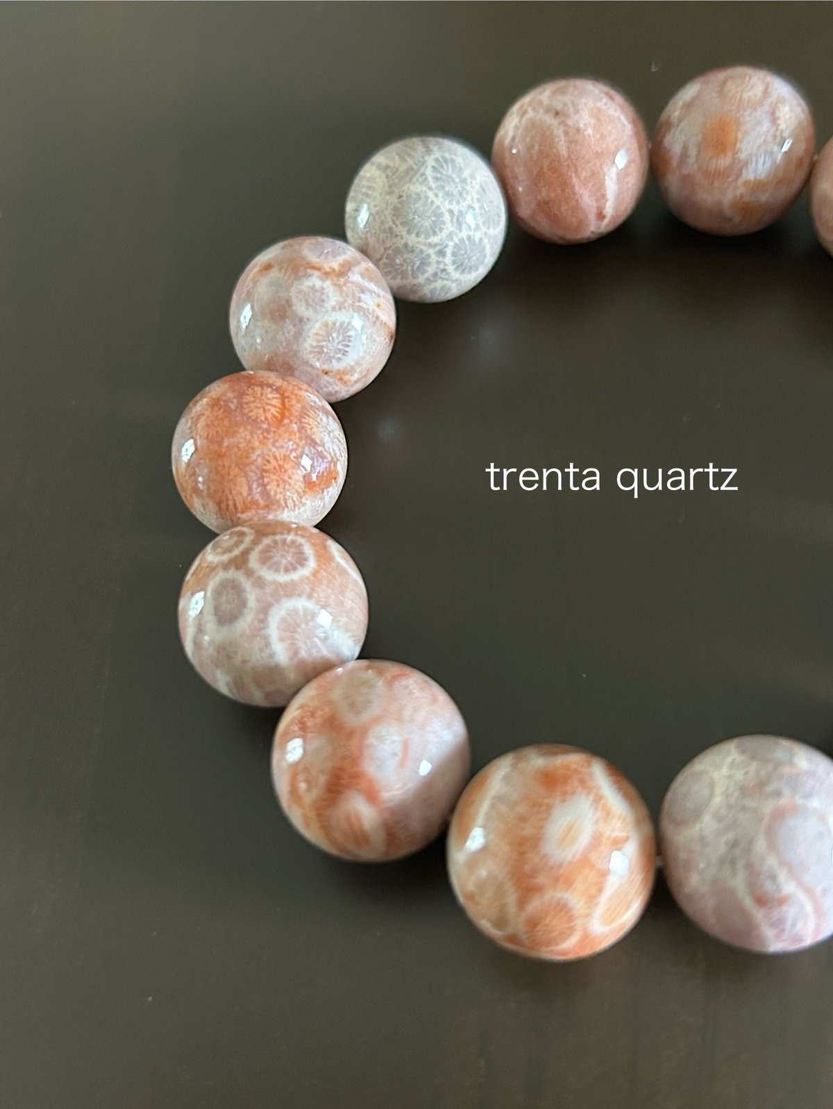 フォッシルコーラル ブレスレット | trenta quartz